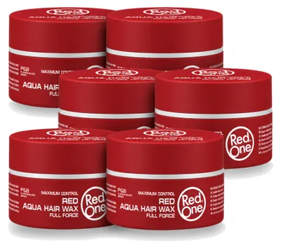 Immagine prodotto di 6 cera modellante per capelli rossa "Red One Aqua", 150 ml - confezione vantaggiosa - 6 pezzi