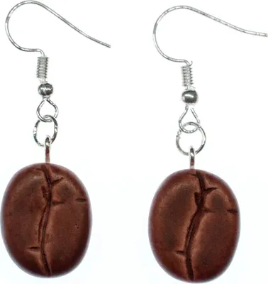 Produktbild von Kaffeebohne Ohrringe Ohrhänger Miniblings Hänger Frühstück Kaffee Kaffepflanze