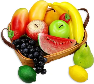 Image de Set de fruits artificiels pour fête et décoration, 14 pièces