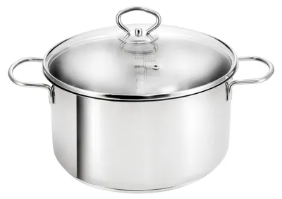 Image de Poêle à viande avec couvercle - Ø 24 cm, 4 litres, en acier inoxydable