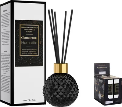 Image de Nohel Garden Désodorisant GLAMOROUS HEMATITE avec bâtonnets 100ml