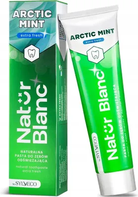 Zdjęcie produktu dla Sylveco Natur Blanc Pasta do zębów naturalna odświeżająca arctic mint, 100 ml