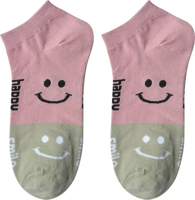 Produktbild von Clayre & Eef Lustige Socken one size Rosa Polyester smile