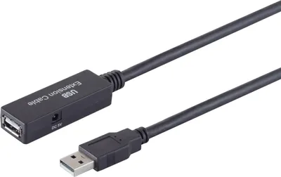 Immagine prodotto di S/CONN massima connettività Prolunga USB 2.0, ATTIVA, da A maschio ad A femmina, USB 2.0, 5,0 m (13-29055)