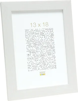 Obrázok produktu pre Plastový rám Deknudt S41VF1, biely, štruktúrovaný, 20 x 30 cm
