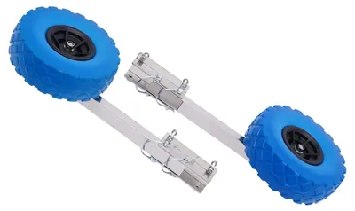 Image de Chariot à bateau gonflable, 25 cm de diamètre, capacité de charge 280 kg, bleu