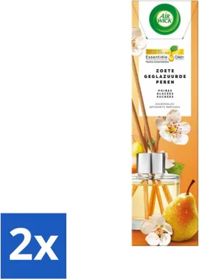 Obrázok produktu pre Air Wick - izbový difuzér - sladká karamelizovaná hruška - esenciálne oleje - 40 ml - hodnotné balenie - 2 kusy