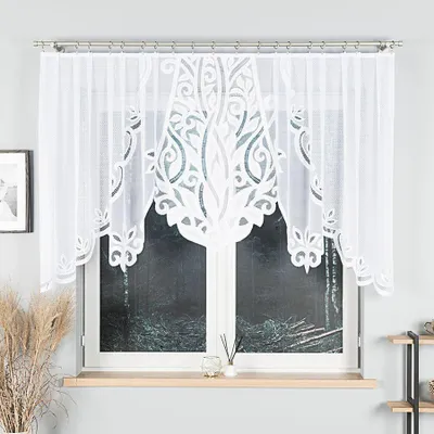Zdjęcie produktu dla Pola Firanka Żakardowa Gotowa Wys. 140 X 300 Cm Biała.