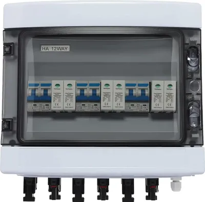 Produktbild von PV Überspannungsschutz - DC-Trennschalter - 3 Eingänge/3 Ausgänge - 1000 V DC - 25 A - Für Photovoltaikanlagen