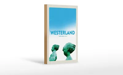 Produktbild von Holzschild Reise 12x18cm Westerland Urlaub Sylt Reisende Dekoration