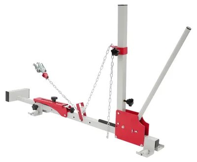 Zdjęcie produktu dla Samonastawny hak holowniczy do ciągnika - regulowany, udźwig 200-270 kg - stal węglowa - czerwony