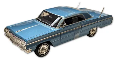 Produktbild von Maisto 32908 - Modellauto - Chevrolet Impala SS '64 (blau, Maßstab 1:26) Modell Auto Spielzeugauto