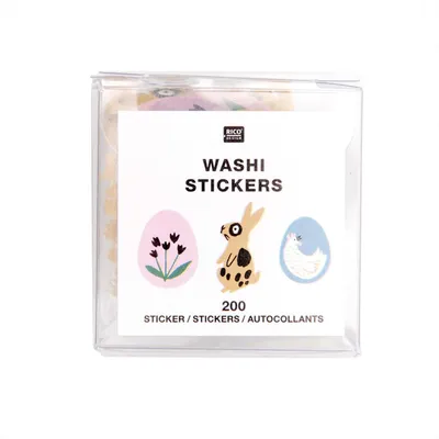 Produktbild von Washi Sticker Hase und Eier 200 Stück