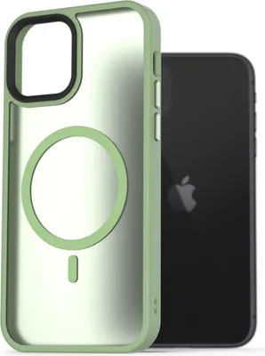Image de AlzaGuard Matte Case Compatible avec Magsafe pour iPhone 11 vert