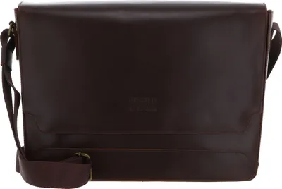 Produktbild von Buckle & Seam Messenger Bag Times Leder - BROWN/Dots