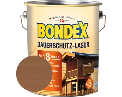 Produktbild von BONDEX Dauerschutz-Lasur nussbaum 4,0 l