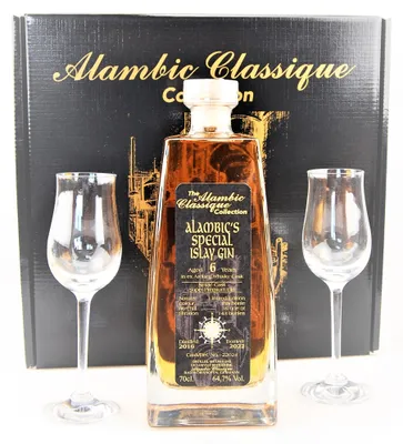 Produktbild von Gin 2016 Alambic´s Special Islay Gin Geschenk-Set 6 Jahre gereift
