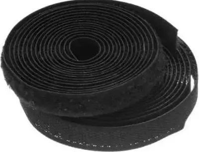 Image de Velcro autocollant noir 16mmx2m 2m