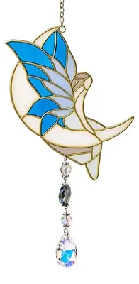 Image de Accroche-fenêtre Lune Fée Bleue - ±34cm