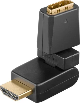 Produktbild von Goobay HDMI F/M 360° SB, HDMI, HDMI, Schwarz