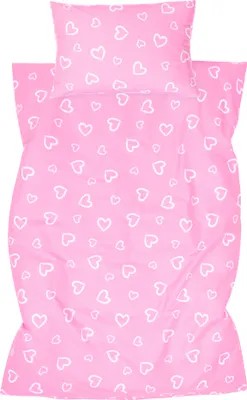 Produktbild von Amilian Kinderbettwäsche 2-teilig – 100×135 & 40×60 cm – 100 % Baumwolle, Hotelverschluss – für Babybett, Kleinkinderbett & Gitterbett