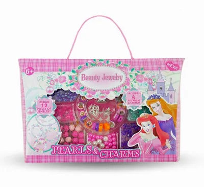 Immagine prodotto di Set di perline con adesivi - Gioielli creativi fai da te per bambini, braccialetti e ciondoli