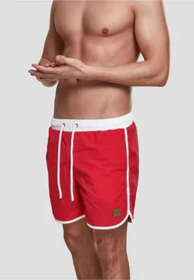 Zdjęcie produktu dla Urban Classics - Spodenki kąpielowe RETRO Swim czerwone - XL