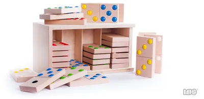 Image de Bajo Domino XXL Dominos en bois Jouets éducatifs pour enfants