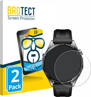 Produktbild von 2x Für Huawei Watch GT 6 (46 mm) Schutzfolie BROTECT Displayschutz Display Schutz Folie Klar Transparent