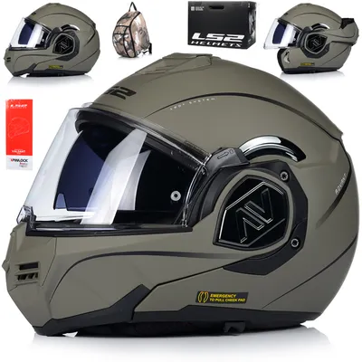 Obrázek produktu pro Výklopná přilba se sluneční clonou | LS2 FF906 ADVANT | Motocyklová přilba výklopná helma 180º | Motocyklová přilba skládací | Certifikát ECE 22.06 | XS (53-54cm)