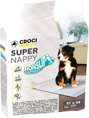 Produktbild von Croci C6020255 Saufähige Unterlage für Welpen Super Nappy, 60 x 60