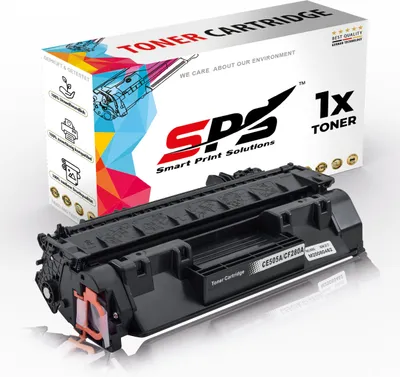 A toner cartridge and its packaging are displayed against a white background.
