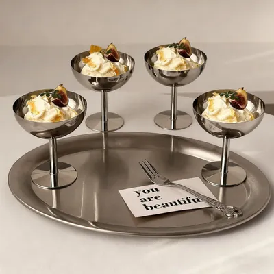 Produktbild von Edelstahl-Eisbecher für Desserts und Cocktails