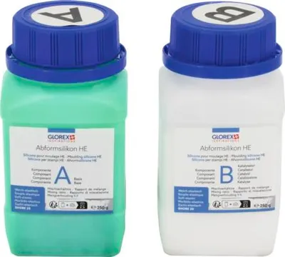 Produktbild von Abformsilikon Formbaumasse hochelastisch Additionsvernetzend 2x 250 g