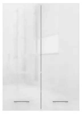 Produktbild von Topeshop POLA MINI DD BPOŁ, Weiß, Wand-montiert, 4 Regale, 2 Tür(en), Partikelbord, Glänzend