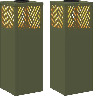 Immagine prodotto di Faro LED solare per sentieri 2 pcs Verde oliva