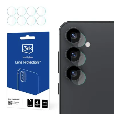 Zdjęcie produktu dla 3mk Lens Protection - Szkło na obiektyw aparatu Samsung Galaxy S25 (4 zestawy)