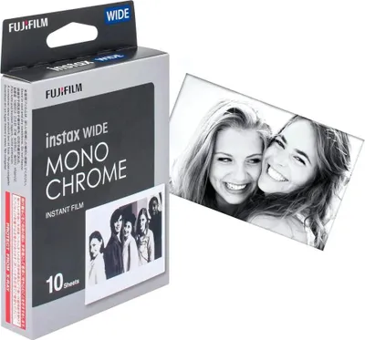 Image de Fujifilm Instax Wide Monochrome WW 1 - film instantané noir et blanc - instax mini - 10 expositions