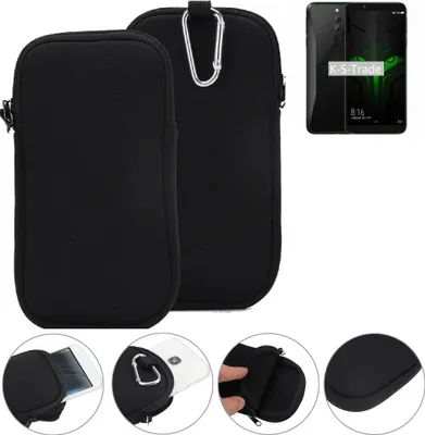 Produktbild von K-S-Trade Neopren-Hülle Handy-Hülle kompatibel mit Xiaomi Black Shark Helo Schutzhülle Neoprenhülle Sleeve Schutz-Hülle Gürtel Tasche Case