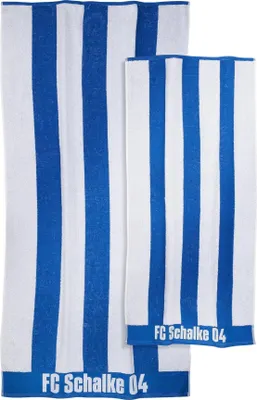 Produktbild von FC Schalke 04 S04 Handtuch / Duschtuch Set königsblau/weiß