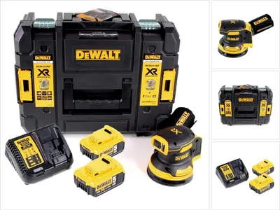 Obrázok produktu pre Akumulátorová náhodná orbitálna brúska DeWalt DCW 210 P2 Bezkartáčová 18 V 12 000 ot/min 125 mm + 2x akumulátor 5,0 Ah + 1x rýchlonabíjačka v TSTAK