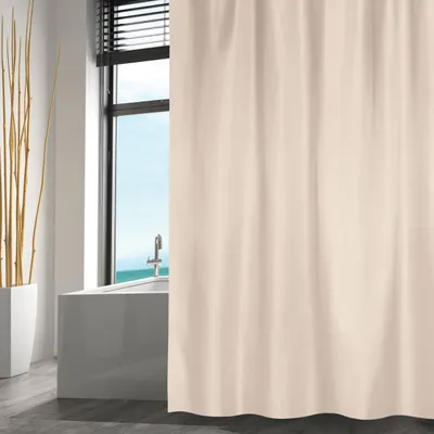 Produktbild von Duschvorhang MSV Textil 180 x 200 cm beige 149556