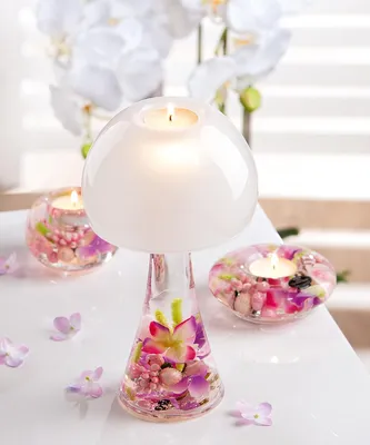 Imagen del producto de Gilde Dreamlight, Windlicht, Lámpara de salón, "Pink Love", Vidrio, rosa, VE 2, Altura: 23 cm, Diámetro: 12.5 cm, 72306, 4063387723067