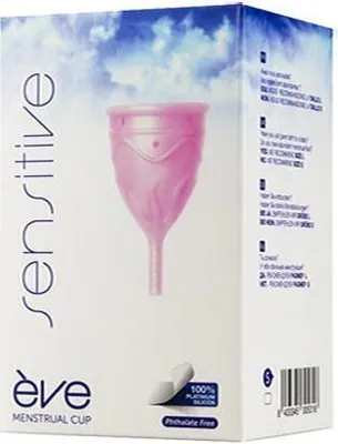 Produktbild von Ève Pink Menstruationstasse Größe L Platin Silikon