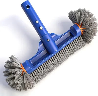 Imagen del producto de Cepillo para piscina de 33 cm, con cerdas redondas, ideal para piscinas y spas