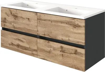 Produktbild von Waschbeckenunterschrank mit Doppelwaschbecken LUCCA