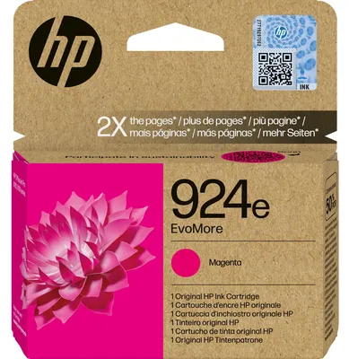 Produktbild von HP 924e EvoMore Tintenpatrone Magenta XL – 800 Seiten, Original