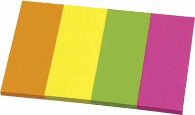 Produktbild von Haftnotizen 40x50mm Neonfarben VE=10x3x50 Blatt