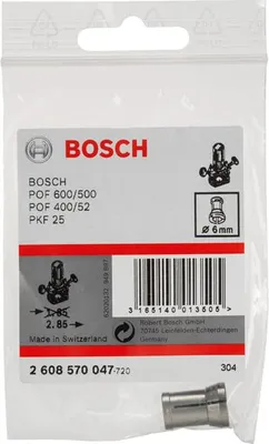 Produktbild von Spannzange ohne Spannmutter, 6 mm, für Bosch-Oberfräse