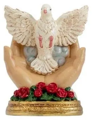 Figur Heiliger Geist, handbemaltes Harz, 10 cm